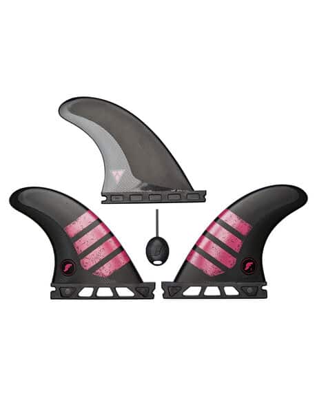 Future Fins F2 Alpha Series X-Small Thruster Fins - Carbon Pink | SurfStitch